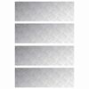 vidaXL Stopnice 4 kos 90 x 30 cm srebrna Aluminij Pravokotna