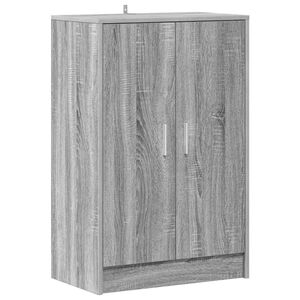 vidaXL Omarica za čevlje siva sonoma 60x35x92 cm konstruiran les