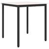 vidaXL Jedilna miza Bela 70 x 70 x 75 cm Masivno borovo les