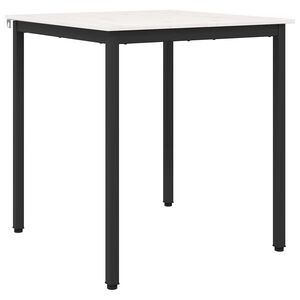 vidaXL Jedilna miza Bela 70 x 70 x 75 cm Masivno borovo les