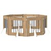vidaXL Vrata za pse z stojali 8 pcs Artisan hrast 60 x 60 cm