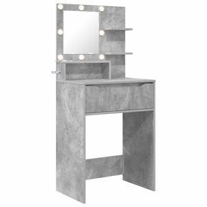 vidaXL Toaletne mize za spalnice Betonsko siva 80 x 39,6 x 135 cm
