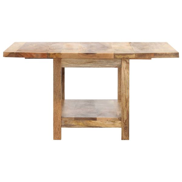 vidaXL Raztegljiva klubska mizica 90x(45-90)x45 cm trden mangov les