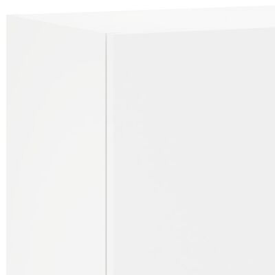 vidaXL Komplet stenskih TV omaric 5-delni bel inženirski les