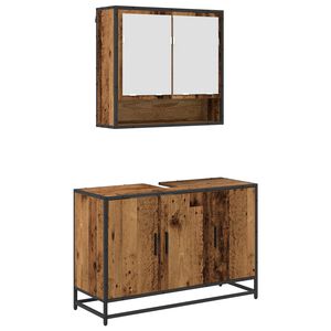 vidaXL Komplet pohi&scaron;tva za kopalnico 2 kos Star les 90 x 33 x 60 cm