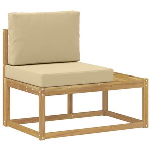 vidaXL Zunanji končni kavč Bela 91 x 63 x 73 cm Masiven les akacije