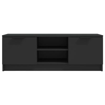 vidaXL TV omarica črna 102x35x36,5 cm inženirski les