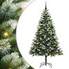 vidaXL Umjetno božično drevo s snežno oblogo 300 LED Toplo bela