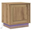 vidaXL Nočna omarica Umetni hrast 44 x 34,5 x 45 cm Inženirski les