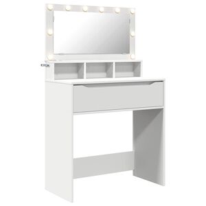 vidaXL Toaletne mize za spalnice Bela 80 x 39,5 x 135 cm