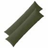 vidaXL Prevleka za blazino 2 kos ALMELO Zelena 40 x 145 cm korduroy