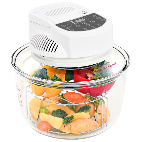 vidaXL Halogenska konvekcijska pečica s časovnikom 1400 W 17 L