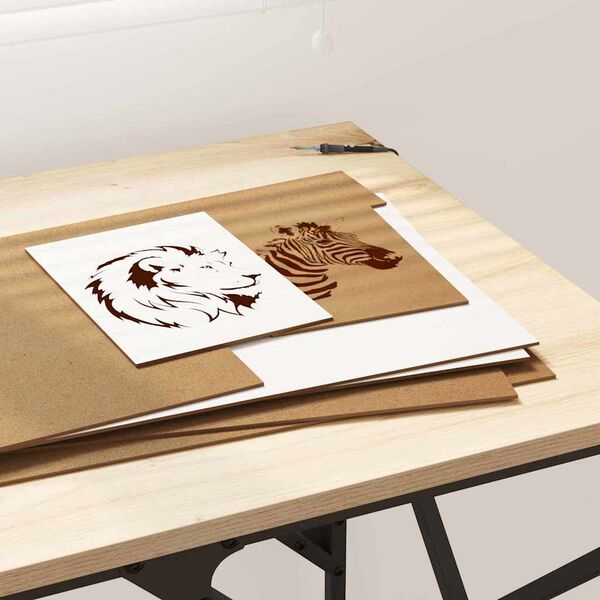 vidaXL Dekorativni paneli 12 pcs Bela 30 x 42 x 0.3 cm Konstruiran les