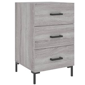 vidaXL Nočna omarica siva sonoma 40x40x66 cm inženirski les