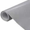 vidaXL Folija za avto 2 kosa 4D srebrna 100x150 cm + 50x150 cm