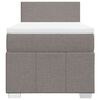 vidaXL Box spring postelja z vzmetnico taupe 80x200 cm blago