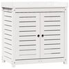 vidaXL Miza za sajenje s policami bela 82,5x50x86,5 cm borovina