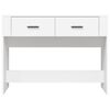 vidaXL Konzolna mizica bela 100x39x75 cm inženirski les