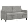 vidaXL Sofa s shrambo Svetlo siva 152 x 78 x 87 cm Poliester