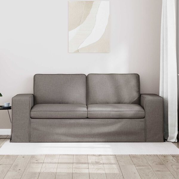 vidaXL Kavč 140cm Taupe Kovina