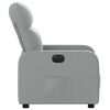 vidaXL Električni naslanjač svetlo sivo blago