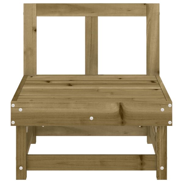 vidaXL Vrtni sredinski kavč impregnirana borovina