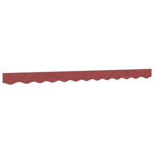 vidaXL Nadomestna tkanina za tendo volančki bordo črte 300 cm