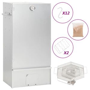 vidaXL Pečica za dimljenje z generatorjem hladnega dima pocink. jeklo