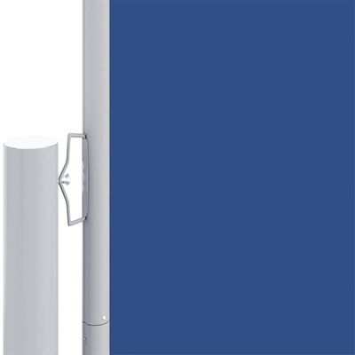 vidaXL Zložljiva stranska tenda modra 220x1200 cm