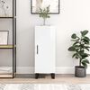 vidaXL Komoda visok sijaj bela 34,5x34x90 cm inženirski les