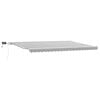 vidaXL Ročno zložljiva tenda z LED antracit in bela 500x300 cm