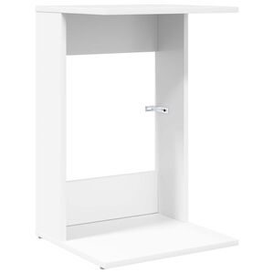 vidaXL Stranska miza Bela 40 x 38 x 62,5 cm Inženirski les