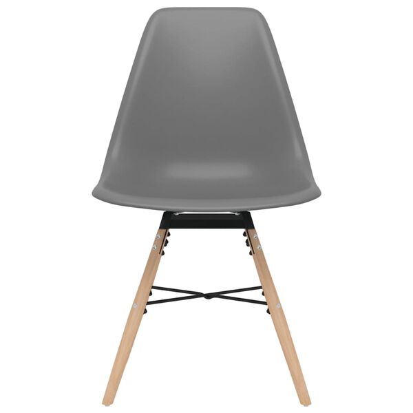 vidaXL Jedilni stoli 6 kosov sive barve PP