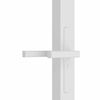 vidaXL Notranja vrata 102,5x201,5 cm bela ESG steklo in aluminij