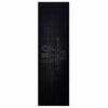 vidaXL Kuhinjska preproga Pribor Črna 150 x 45 cm Žamet