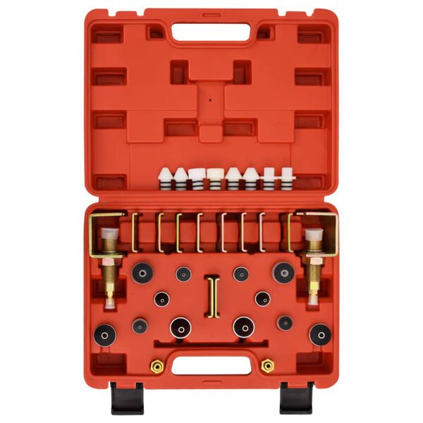 vidaXL Set za odkrivanje puščanja klimatske naprave rdeč 36x27x9 cm