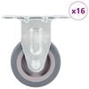 vidaXL 16 kosov fiksnih kolesc 50 mm