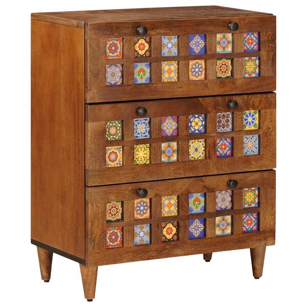 vidaXL Strani &scaron;al 3 pcs Oreh Masiven les manga