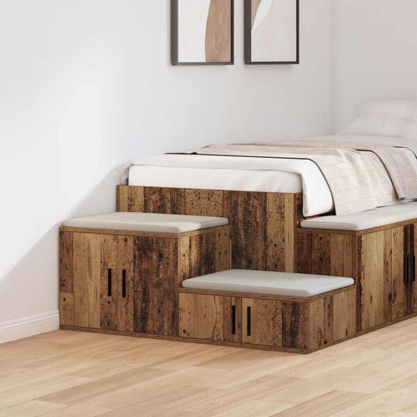 vidaXL Omarica za shranjevanje 2 pcs Star les 108 x 41 x 40 cm