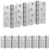 vidaXL Tečaj 16 kos 100 x 78 x 13 mm Srebrna Jeklo