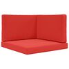 vidaXL Zunanja blazina za kavč Poliester Rdeča 80 x 80 x 8 cm