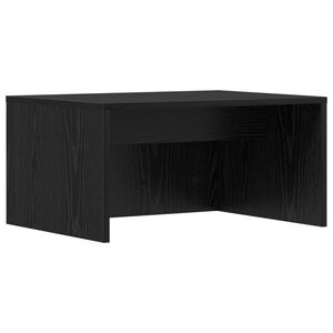 vidaXL Stenska miza Črna Orehovina Inženirski les 60 x 45 x 30 cm