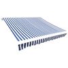 vidaXL Nadomestno blago za tendo modro in belo 350x250 cm poliester