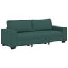vidaXL Trosed temno zelen 220x77x82 cm blago