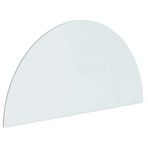 vidaXL Steklena plo&scaron;ča za kamin Transparentno 1000 x 500 mm Steklo