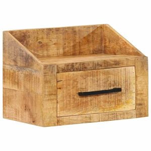 vidaXL Nočna omarica Rjava 40 x 30 x 30 cm Masiven les manga
