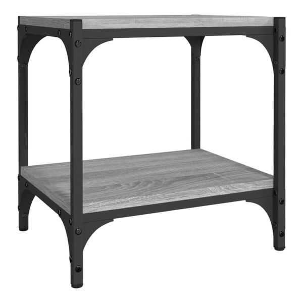 vidaXL TV omarica siva sonoma 40x33x41 cm inženirski les in jeklo