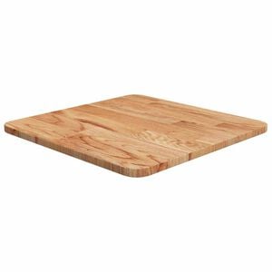 vidaXL Kvadratna mizna plo&scaron;ča sv. rjava 40x40x1,5 cm trdna hrastovina