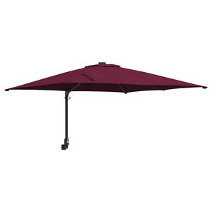 vidaXL Vrtni dežnik Bordeaux rdeča 248,5 x 247,5 x 160 cm