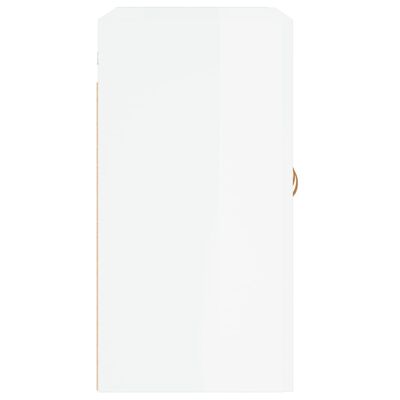 vidaXL Stenska omarica visok sijaj bela 60x31x60 cm inženirski les